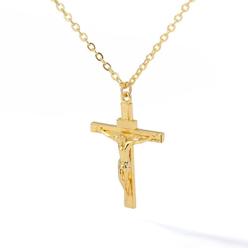 Classic Stainless Steel Cross Necklace – Christian Prayer Jewelry for Men & Women - Image 20