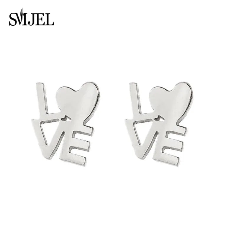 2025 Stainless Steel Jesus Cross Earrings – Men’s Christian Stud Jewelry with Heart Charm - Image 25