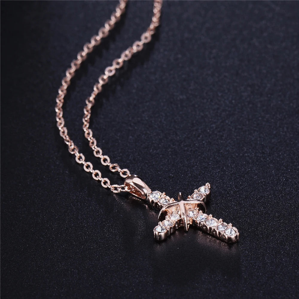 Christian Jesus Cross Necklace – Stainless Steel Pendant for Women & Men - Image 3
