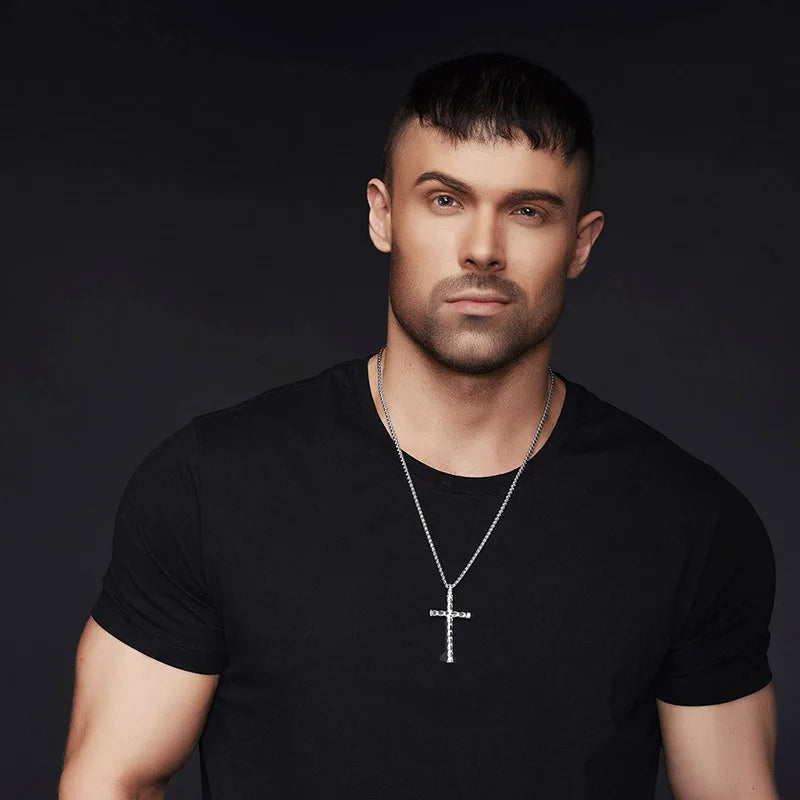 ChainsPro Cross Pendant Necklace – 316L Stainless Steel Christian Jewelry for Men & Women - Image 2