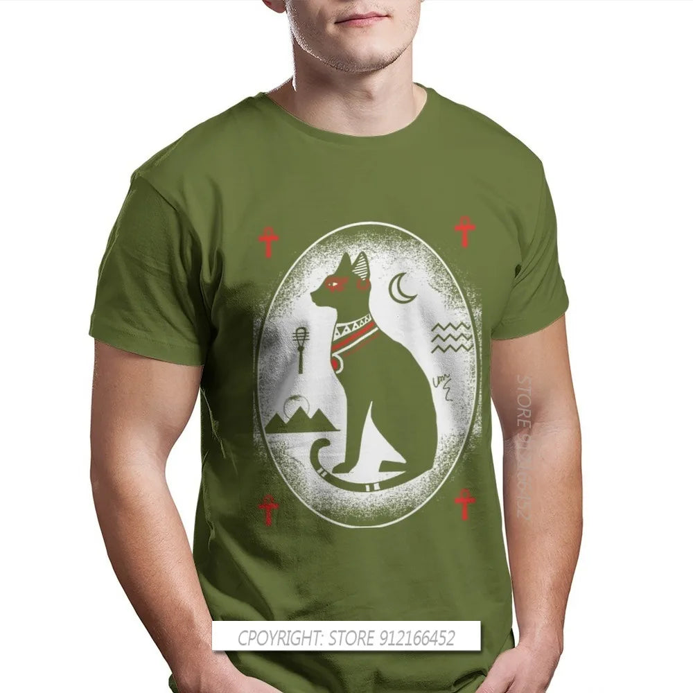 Ancient Egypt Gods T-Shirt – 100% Cotton Men's Top Featuring Atum, Horus, Osiris & Bastet - Image 20
