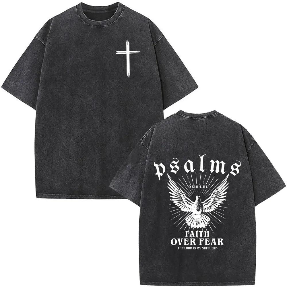 Christian Jesus Bible Verse Washed T-Shirt - Image 24