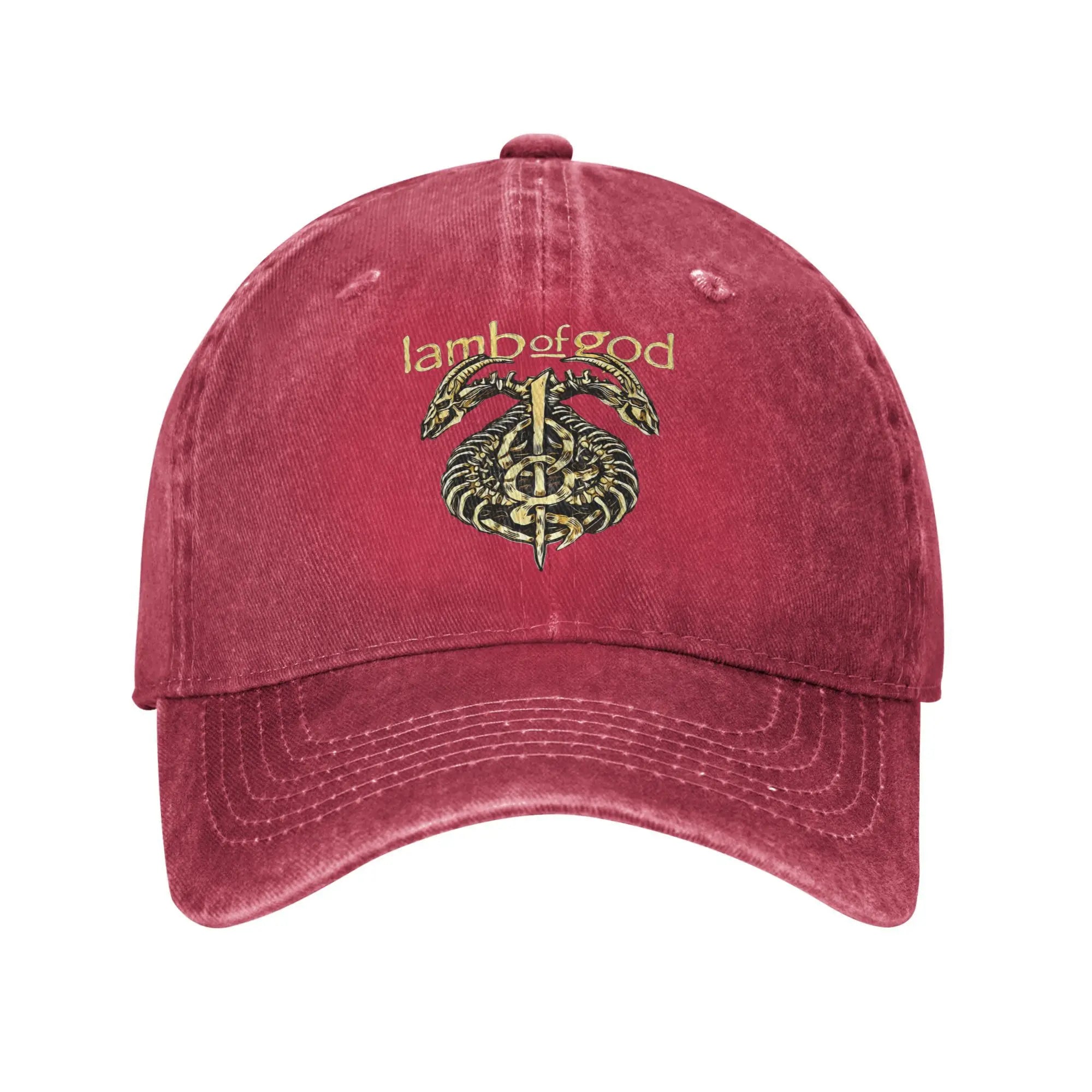 Lamb of God Band Sun Baseball Cap – Street Style Washed Trucker Hat for Men & Women - Image 7