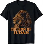 Jesus Lion of Judah T-Shirt – Vintage Christian Streetwear for Men & Women