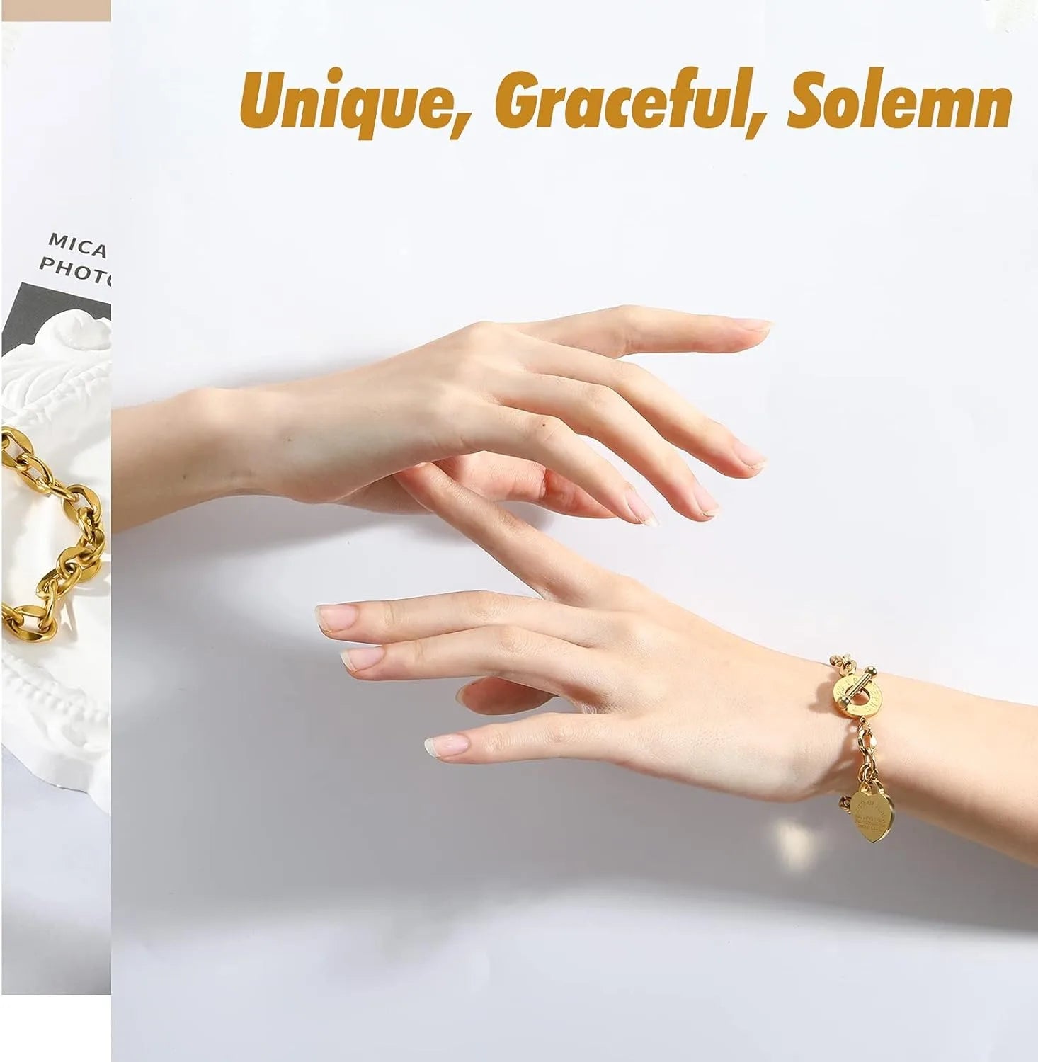 Love Heart Bible Verse Bracelet – Silver/Gold OT Clasp Chain Jewelry Gift for Women - Image 4