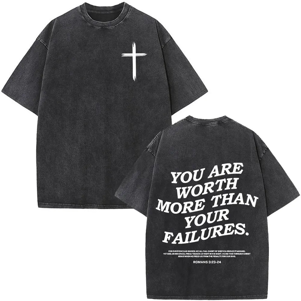 Christian Jesus Bible Verse Washed T-Shirt - Image 11
