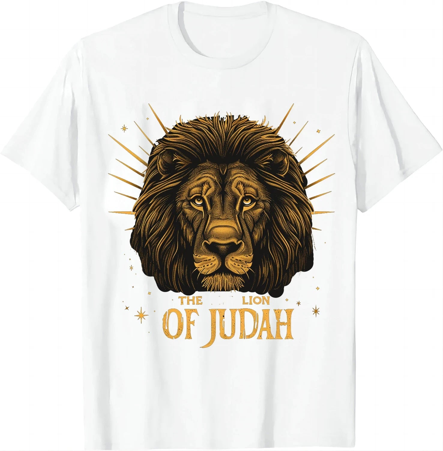 Jesus Lion of Judah T-Shirt – Vintage Christian Streetwear for Men & Women - Image 2