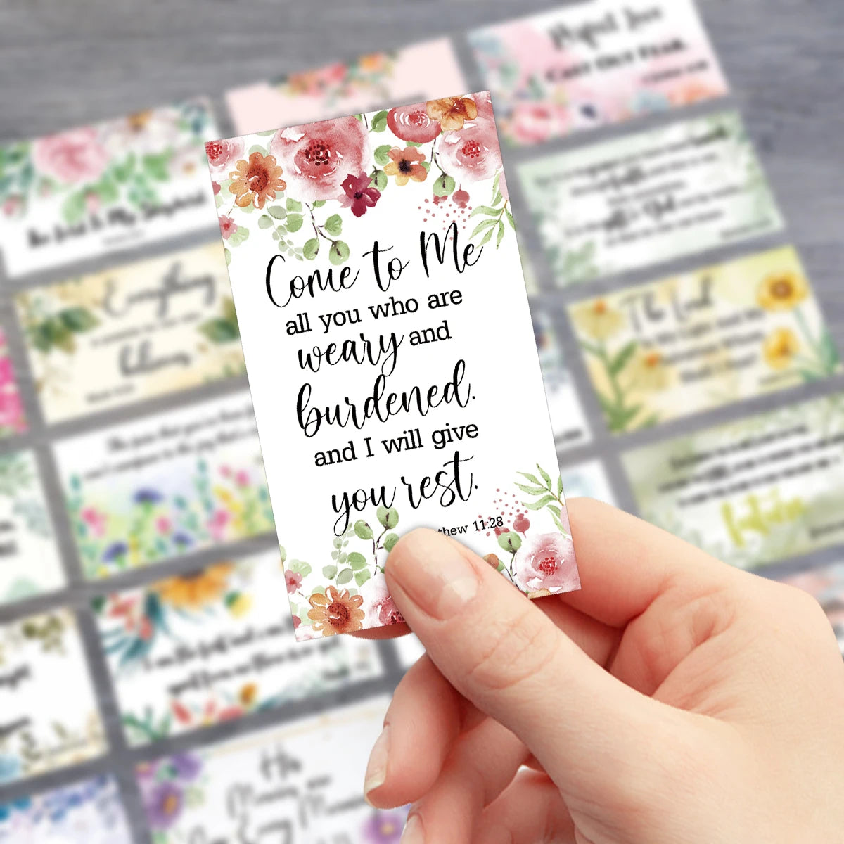 60Pcs Bible Scripture & Inspirational Quote Cards – Christian Encouragement Gift - Image 3