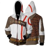 Anime God of War Kratos Hoodie – Custom Size Cosplay Jacket & Casual Sportswear