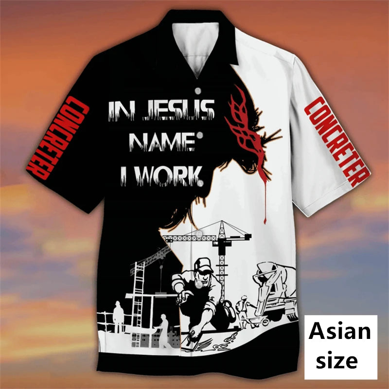 3D Printed God Jesus Hawaiian Shirt – Casual Beach Aloha Shirt for Men & Unisex Wear - Image 3