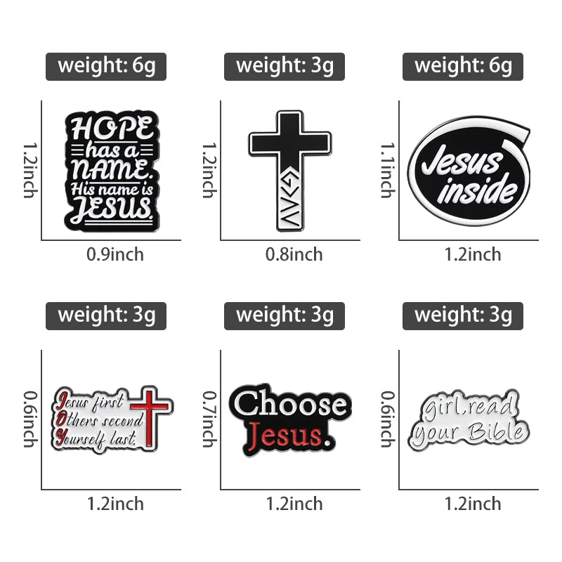 "Girl, Read Your Bible – Jesus Inside" Enamel Pin – Custom Christian Faith Brooch for Women - Image 3