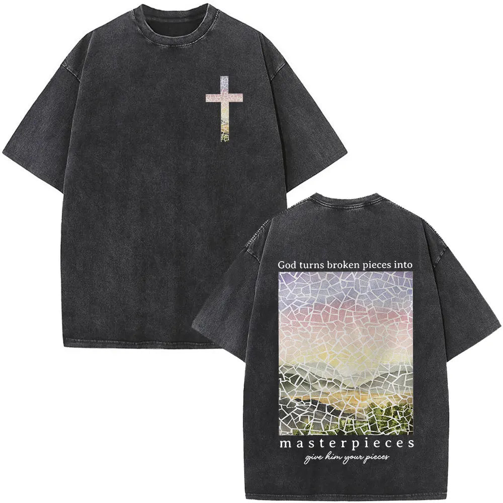 Christian Jesus Bible Verse Washed T-Shirt - Image 10
