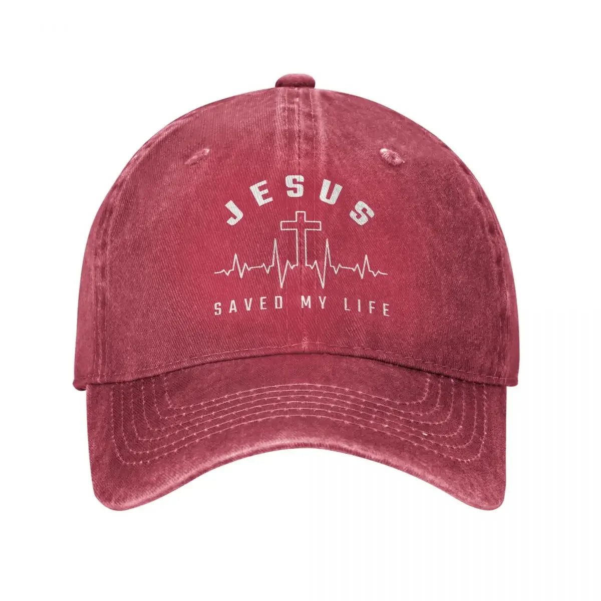Jesus Christ Christianity "Jesus Saved My Life" Baseball Cap - Image 9
