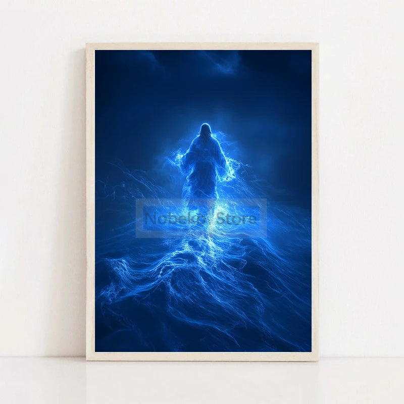 Modern Christian Jesus Poster – Bible Verse Canvas Wall Art Print - Image 7