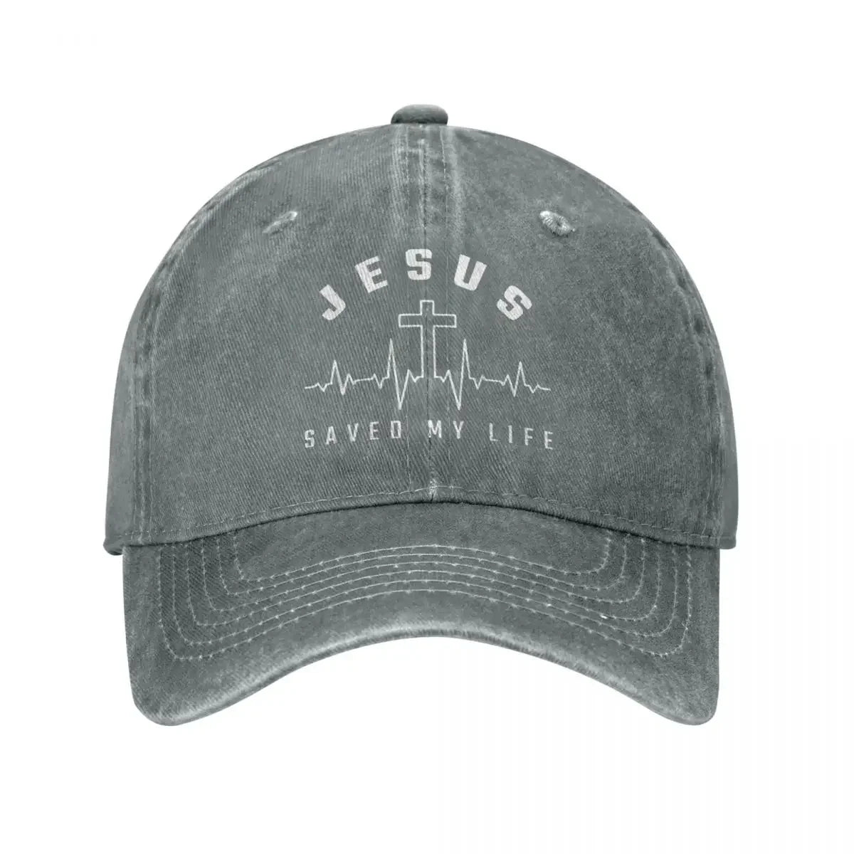 Jesus Christ Christianity "Jesus Saved My Life" Baseball Cap - Image 11