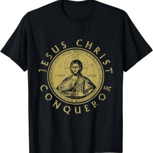 Jesus Christ Conqueror T-Shirt – Orthodox Christian Men's Summer Tee