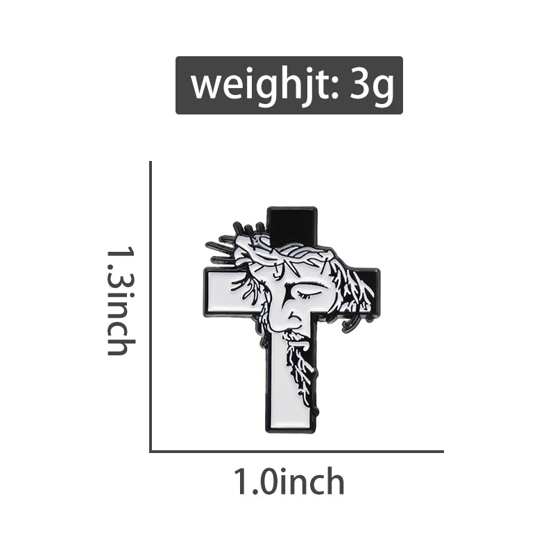 May The Holy Spirit Be With You Enamel Pins – Jesus Blessed Quotes Brooches & Lapel Badge Gifts for Christian Believers - Image 3