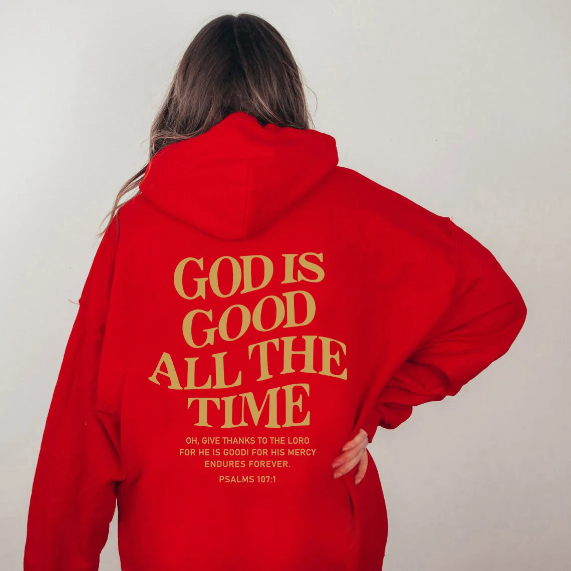 God Is Good All The Time – Christian Hooded Sweatshirt for Women - Image 6
