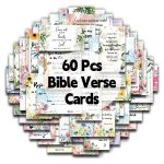 60Pcs Bible Scripture & Inspirational Quote Cards – Christian Encouragement Gift