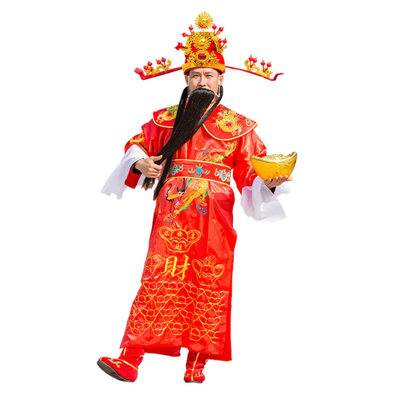 God of Wealth Cosplay Costume – Full Set with Hat for Men & Women - Image 5